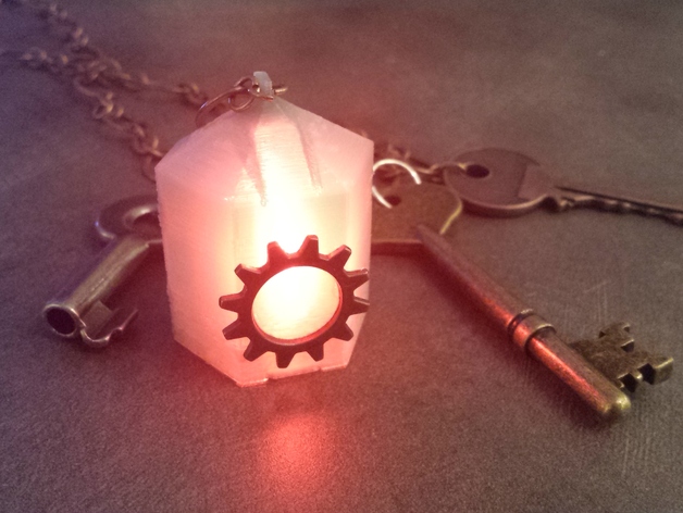 Steampunk color changing pendent
